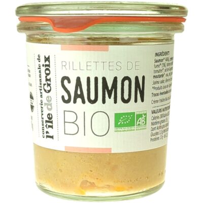 Rillettes de Saumon BIO, Groix & Nature